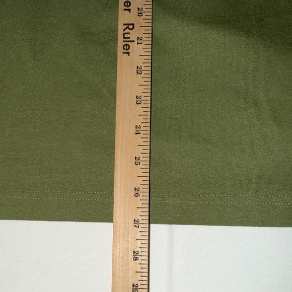 Lacoste Unisex Graphic T-Shirt Olive Green Large Logo Cotton Crew Neck Tee - Picture 10 of 11